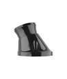 E27 fitting, wandmontage, schuine voet - Bakeliet, zwart