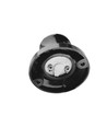 E27 fitting, wandmontage, schuine voet - Bakeliet, zwart