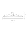 100W LED high bay - CCT, wit