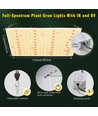 100W LED Kweeklamp – Full spectrum met IR & UV, 30x40cm