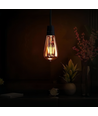 E27 6W LED filamentlamp - ST64, 800lm, amber glas, 2700K warm wit