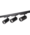 3-Fase ZoomCCT railsysteem - 1m, zwart, 3 spots, incl. lichtbron