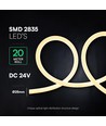 16W/m 360° ronde Neon Flex LED strip - 24V, Ø25mm, 2700K