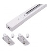 1-Fase PENDEL railsysteem - 1m, wit, 2 lamphouders