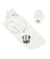 1-Fase PENDEL railsysteem - 1m, wit, 2 lamphouders