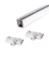 3-Fase PENDEL railsysteem - 1m, wit, 2 lamphouders
