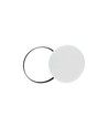 18W LED plafondlamp - Ø25cm, Hoogte: 5,2cm, Witte rand, incl. zwarte ring