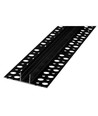 Aluminium profiel 13x13 voor tegels - 2 meter, zwart, inclusief zwarte cover