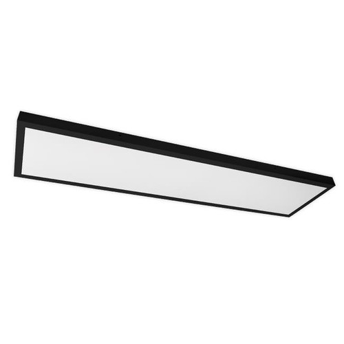 120x30 LED-paneel, 60W - 80lm/W, ingebouwd in zwart frame