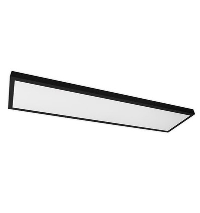 120x30 LED-paneel, 60W - 80lm/W, ingebouwd in zwart frame