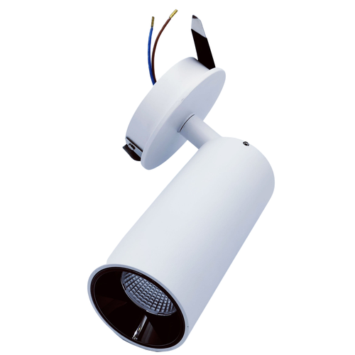 12W Ø5,2cm Inbouwspot dimbaar RA90 - Zaaggat: Ø5,5 cm, Afmetingen: Ø5,2 cm, Wit