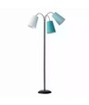 E14 Salsa vloerlamp van Nielsen Light in zwart, aqua en lichtblauw