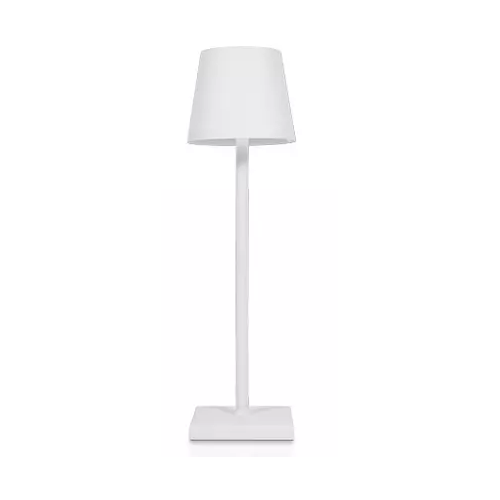 Oplaadbare LED tafellamp Binnen/buiten - Wit, IP54 buiten, touch dimbaar