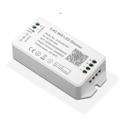 WiFi dimmer - Tuya Smart/Smart Life, zonder afstandsbediening, Google Home/Alexa compatibel, 12V (120W), 24V (240W)