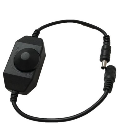 Dimmerschakelaar met kabel - Zwart, 12V (72W), 24V (144W)