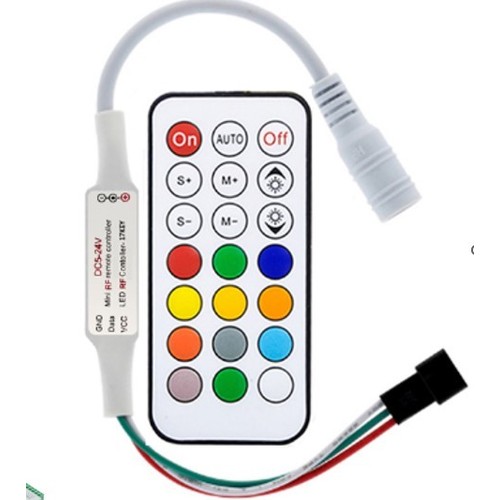 RGBIC-controller met afstandsbediening - RF draadloos, slanke afstandsbediening