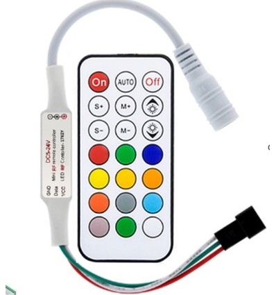 RGBIC-controller met afstandsbediening - RF draadloos, slanke afstandsbediening