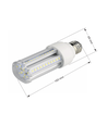 E27 12W TEGA12 LED-lamp - Helder glas, 360°
