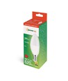 E14 8W LED-kaarslamp - C38, mat glas