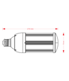 E27/E40 25W VEGA25 LED-lamp - Mat glas, warm wit