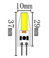 G4 1,5W SILI1.5 LED-lamp - 12V/24V AC/DC