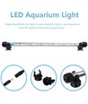 140 cm aquariumarmatuur - 16W LED, wit/blauw, met zuignappen, IP67