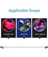 140 cm aquariumarmatuur - 16W LED, wit/blauw, met zuignappen, IP67