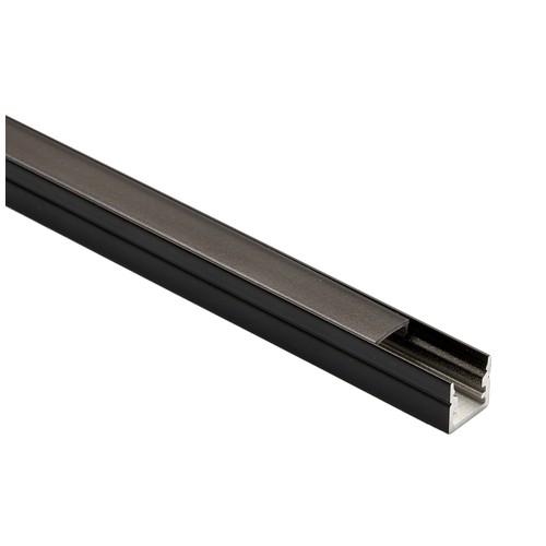Aluminium profiel voor akoestisch paneel, 1,2 meter lang, geleverd met mat zwart cover, 10x10mm