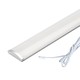 1 meter LED kastverlichting - 6mm hoog, 12V DC, 9W, met eindkap