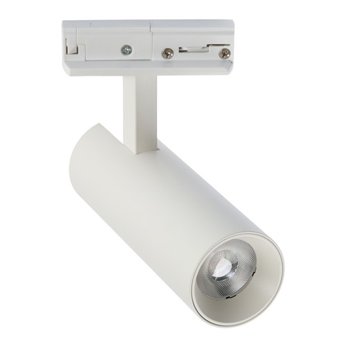12W 1-fase dimbare RA90 spanningsrail spot - Wit, 1F3W