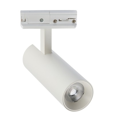 12W 1-fase dimbare RA90 spanningsrail spot - Wit, 1F3W
