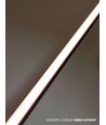 Aluminium profiel voor akoestisch paneel, 1,2 meter lang, geleverd met mat zwart cover, 10x10mm