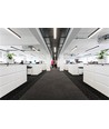 40W LED lichtlijn - 120cm, 100lm/W, Zwart, plafondlamp voor kantoor, incl. draadophanging