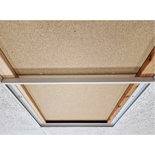 Inbouw Troldtekt-rahmen 60x60 - Voor LED-paneel, passend voor Troldtekt zonder aanpassing, witte rand