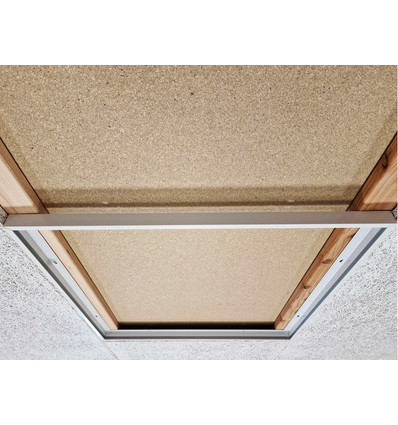 Inbouw Troldtekt-rahmen 60x60 - Voor LED-paneel, passend voor Troldtekt zonder aanpassing, witte rand
