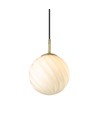 Halo Design - Twist hanglamp, Bal Ø15 Opal / Messing