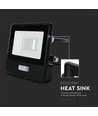 10W LED-breedstraler - IP65, met sensor, Samsung LED-chip