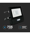 10W LED-breedstraler - IP65, met sensor, Samsung LED-chip