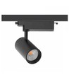 28W 1-fase RA90 Railspot - 175 lm/W, Zwart, 1F3W