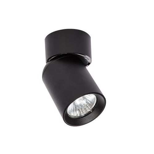 LED GU10 plafondspot - Zwart, verstelbaar, voor opbouw, excl. lichtbron