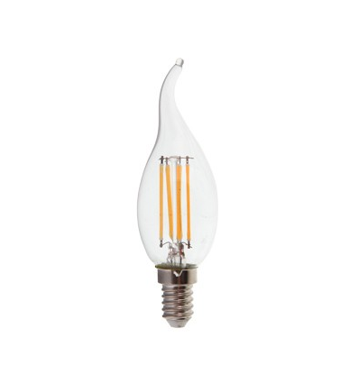 E14 4W LED vlamlamp - Kooldraad, warm wit
