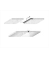 Troldtekt LED railset 6x60 cm - Inbouw, Triac dimbaar, Akustilight incl. kabels en driver
