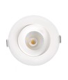 7W Ø10cm Low profile inbouwspot dimbaar RA93 - Zaagmaat: Ø8,3 cm, Afmetingen: Ø10 cm, CCT
