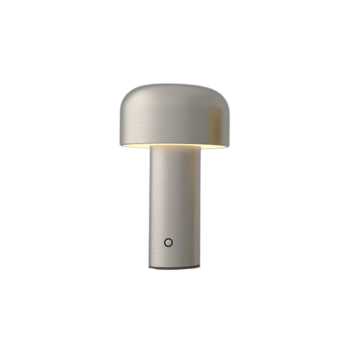 LEDlife Mushroom tafellamp - Zilver, oplaadbaar, touch dimbaar, IP20