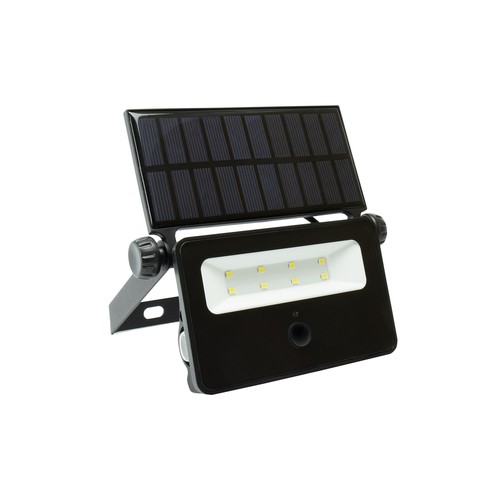 2W LED breedstraler op zonne-energie - Ingebouwde batterij, met sensor, buiten, werklamp