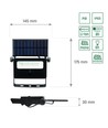 2W LED breedstraler op zonne-energie - Ingebouwde batterij, met sensor, buiten, werklamp