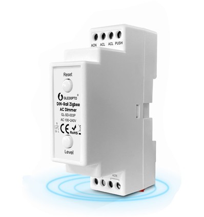 Zigbee dimmermodule voor DIN-rail - Gledopto, Zigbee 3.0, 200W