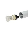 Chloe Slim GU11 - Fitting 250V IP20 40x500+1m Kabel, Wit, Verstelbare Stralingshoek, Zonder Lichtbron