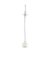 Chloe Slim GU11 - Fitting 250V IP20 40x500+1m Kabel, Wit, Verstelbare Stralingshoek, Zonder Lichtbron