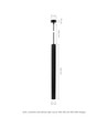 CHLOE Slim GU11/MR11 Pendel Basis 250V IP20 40x500+1m Kabel, Zwart, Verstelbare Stralingshoek, Zonder Lichtbron